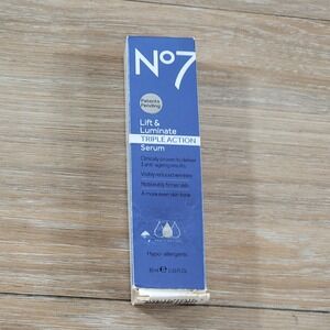 No7 Lift & Luminate Triple Action Serum 30ml 1oz Anti-Aging Firming Vitamin C